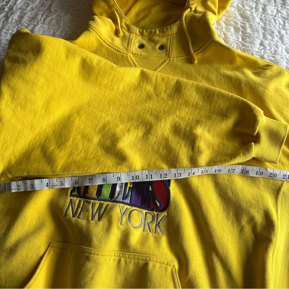 Sir Benni Miles Vintage Y2K Hip Hop Hoodie Yellow XL - Picture 12 of 16